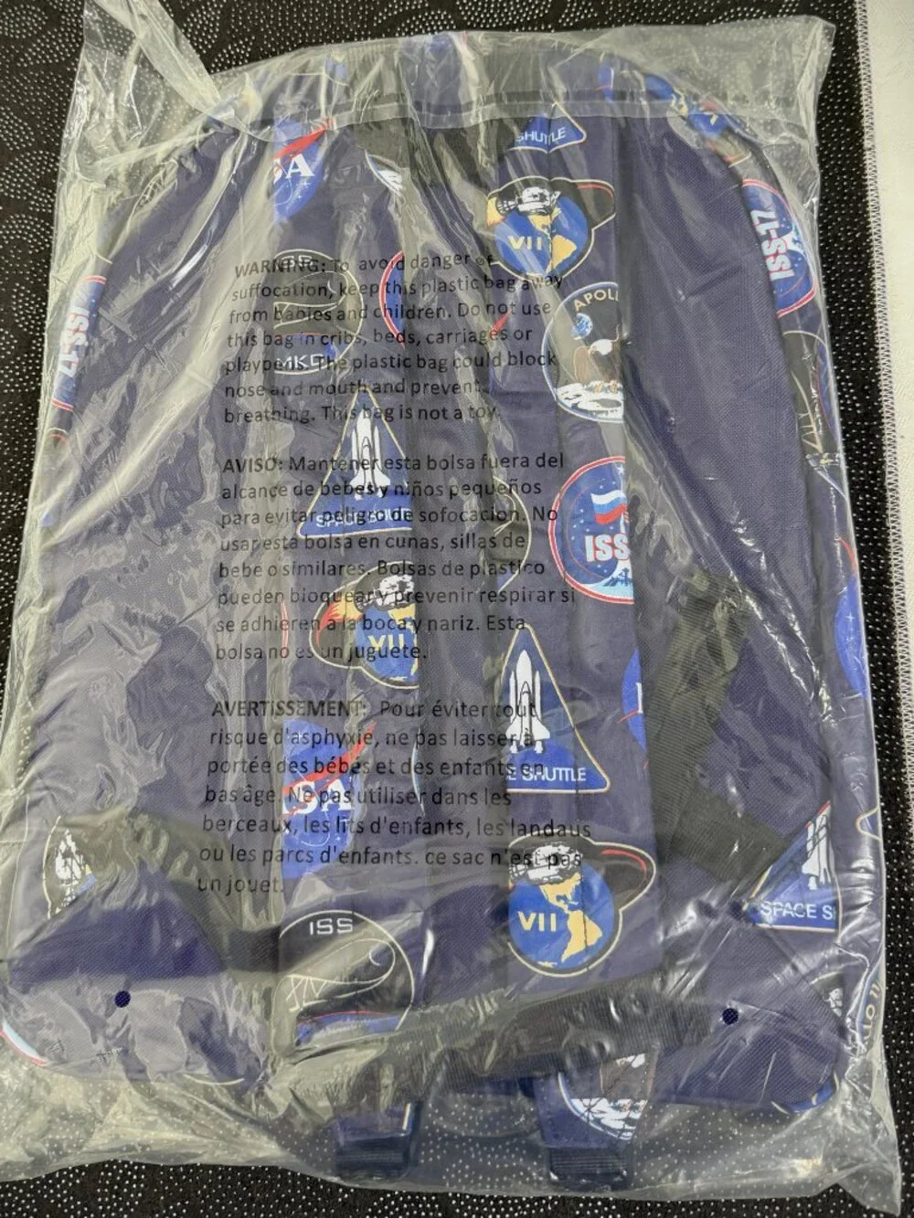 H3Sportgear NASA Kids Medium Logo Backpack